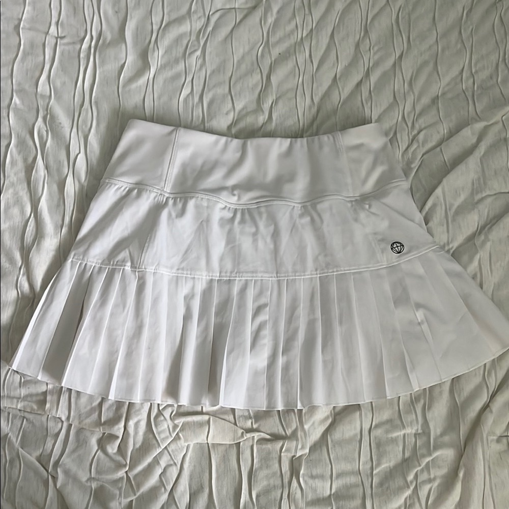 White Pleated Skirt